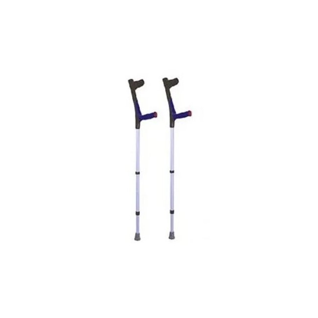 Stampelle per avambraccio Moretti colore nero, confezione da 1 paio, regolabili e antiscivolo Stampelle per avambraccio Moretti colore nero, confezione da 1 paio, regolabili e antiscivolo