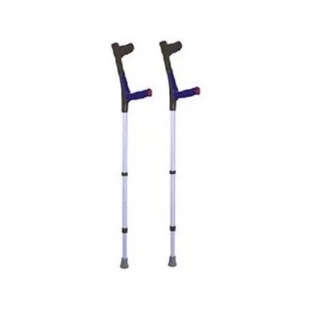 Stampelle per avambraccio Moretti colore nero, confezione da 1 paio, regolabili e antiscivolo Stampelle per avambraccio Moretti colore nero, confezione da 1 paio, regolabili e antiscivolo