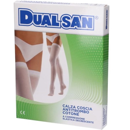 Calza a compressione graduata Dualsan Antitrombo Plus modello coscia per prevenzione trombosi