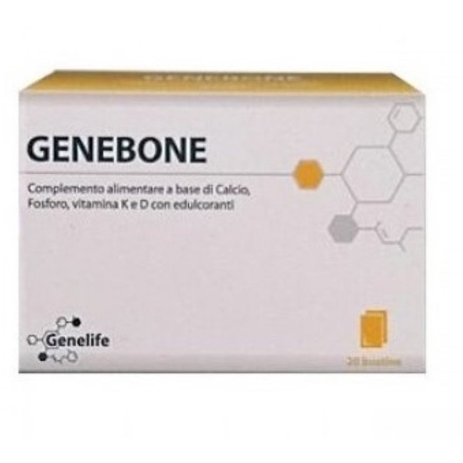 Genelife Genebone integratore per ossa in comodi stickpack da 15ml Genelife Genebone integratore per ossa in comodi stickpack da 15ml
