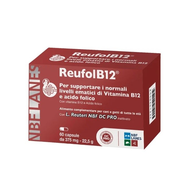 REUFOLB12 60 capsule - Integratore vitamine B per il sistema nervoso dei cani