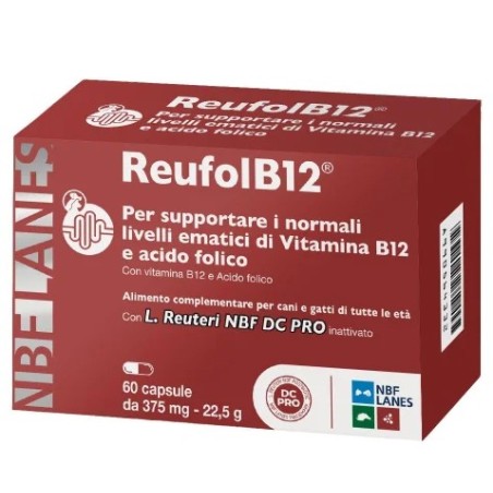 REUFOLB12 60 capsule - Integratore vitamine B per il sistema nervoso dei cani