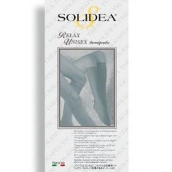 Calze Solidea Relax Unisex compressione graduata classe 2 punta aperta nere taglia S