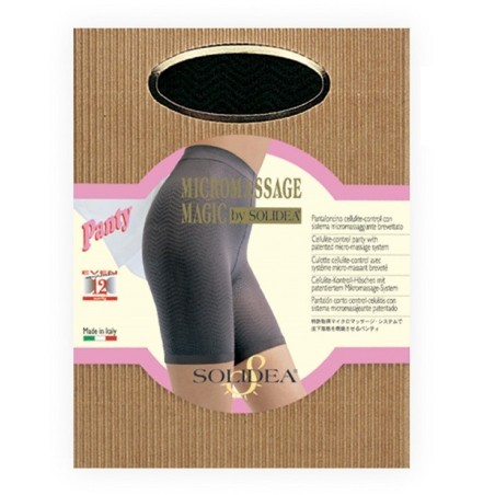 Panty micromassaggiante Solidea nero effetto snellente e tonificante per gambe leggere