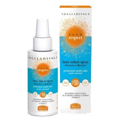 Latte Solare Spray SPF50+ Helan protezione alta per pelle sensibile e rispetto ambientale