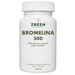 Norsan Zgreen Bromelina 500 integratore digestivo in capsule gastroresistenti per benessere naturale