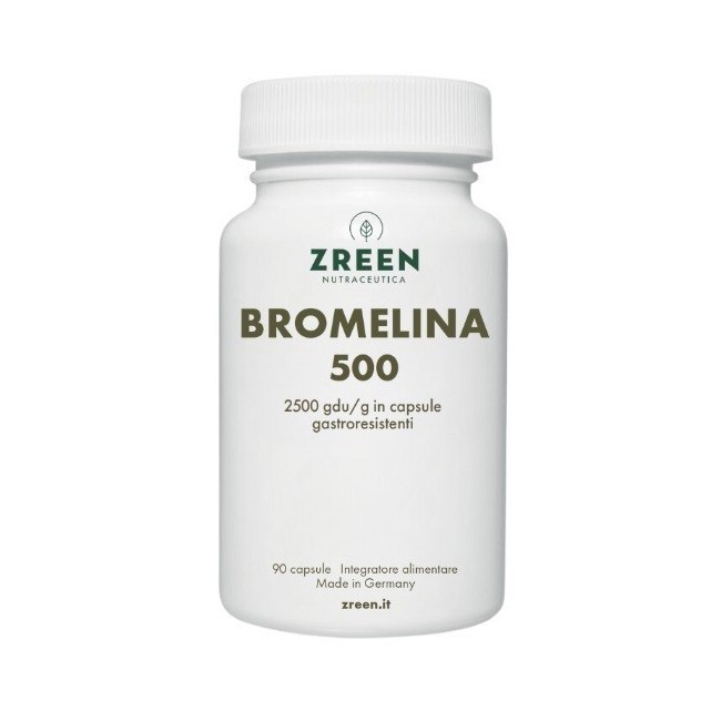 Norsan Zgreen Bromelina 500 integratore digestivo in capsule gastroresistenti per benessere naturale