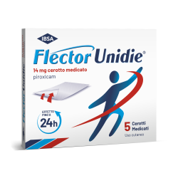 Cerotto medicato Flector Unidie 14mg con piroxicam per il trattamento del dolore localizzato