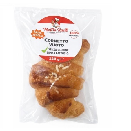 Cornetto Vuoto Senza Glutine e Lattosio Mastro Raciti 120g - Mongibello Food