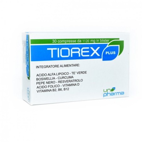 Unopharma Tiorex Plus 20 Compresse - Integratore per il sistema nervoso con vitamine B Unopharma Tiorex Plus 20 Compresse - Integratore per il sistema nervoso con vitamine B