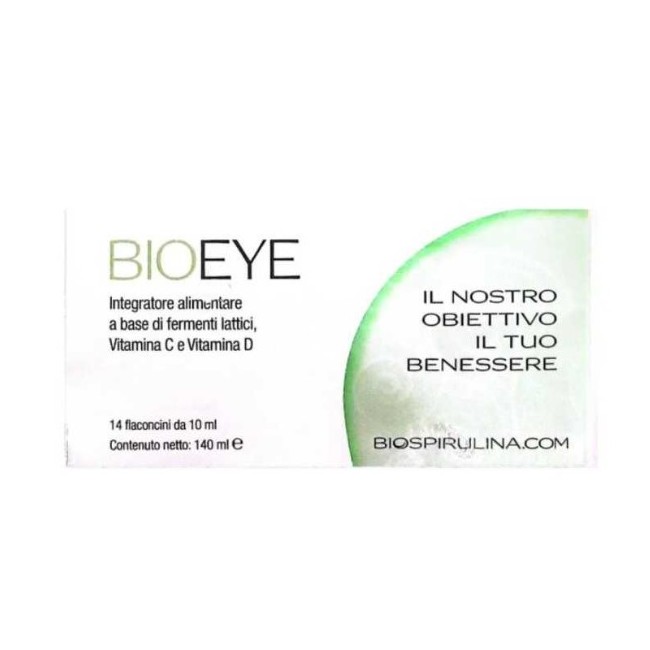 Biospirulina Bioeye - Integratore per il benessere della vista in flaconcini da 10ml Biospirulina Bioeye - Integratore per il benessere della vista in flaconcini da 10ml