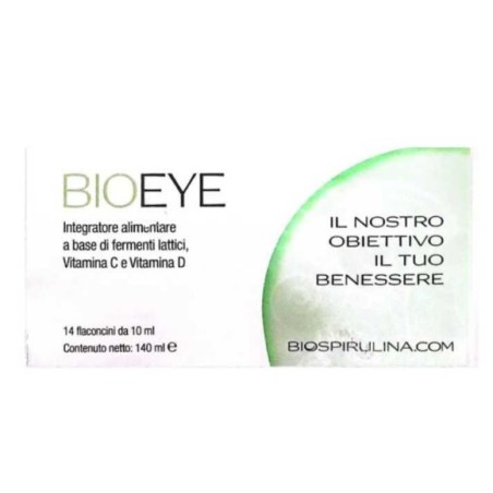 Biospirulina Bioeye - Integratore per il benessere della vista in flaconcini da 10ml Biospirulina Bioeye - Integratore per il benessere della vista in flaconcini da 10ml