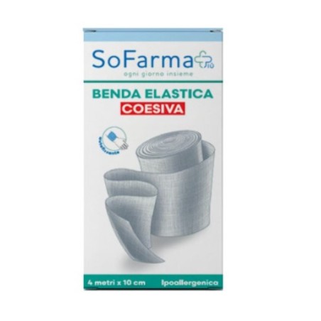 Benda Coesiva So.Farma.Morra 4x8cm - Autoadesiva per medicazioni e bendaggi pratici Benda Coesiva So.Farma.Morra 4x8cm - Autoadesiva per medicazioni e bendaggi pratici