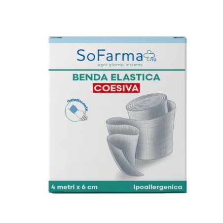 Benda Coesiva So.Farma.Morra 4x6cm - Autoadesiva per medicazioni e bendaggi Benda Coesiva So.Farma.Morra 4x6cm - Autoadesiva per medicazioni e bendaggi