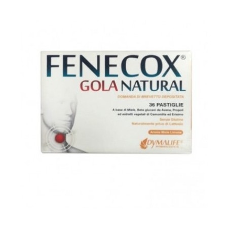 Fenecox Gola Natural pastiglie miele limone per il benessere della gola senza zuccheri