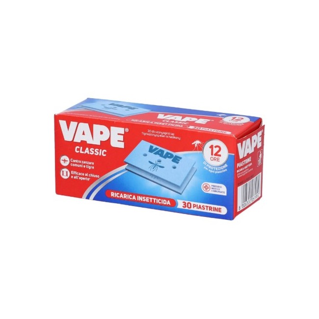 Vape Ricarica Piastrine Coswell - Confezione da 30 piastrine antizanzare per diffusori elettrici Vape Ricarica Piastrine Coswell - Confezione da 30 piastrine antizanzare per diffusori elettrici
