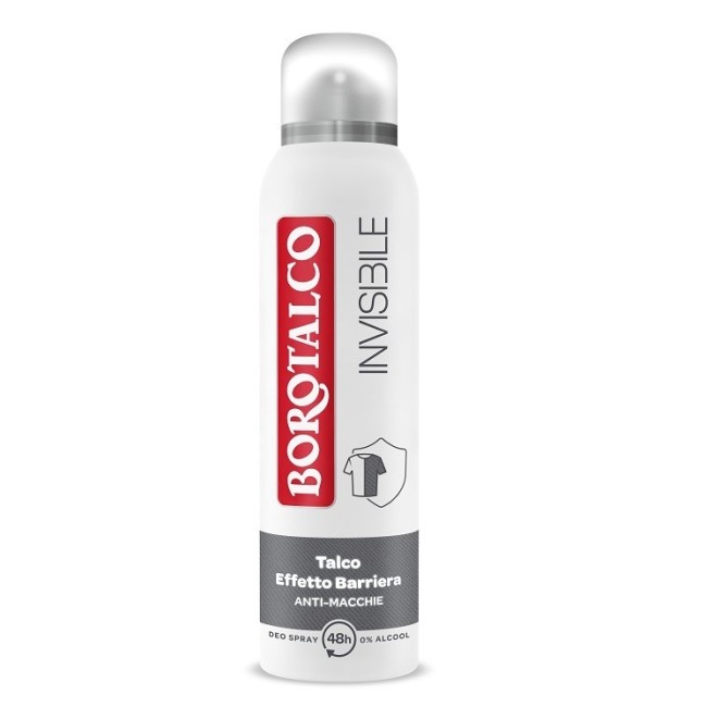 Borotalco Deo Spray Invisibile protezione efficace senza aloni bianchi 150ml Borotalco Deo Spray Invisibile protezione efficace senza aloni bianchi 150ml