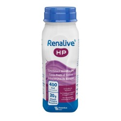 Renalive HP Frutti di Bosco integratore proteico senza glutine 4 flaconi da 200ml