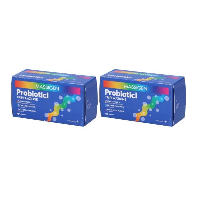 Massigen Probiotici Marco Viti - 2 Confezioni da 10 Flaconcini per il Benessere Intestinale Massigen Probiotici Marco Viti - 2 Confezioni da 10 Flaconcini per il Benessere Intestinale