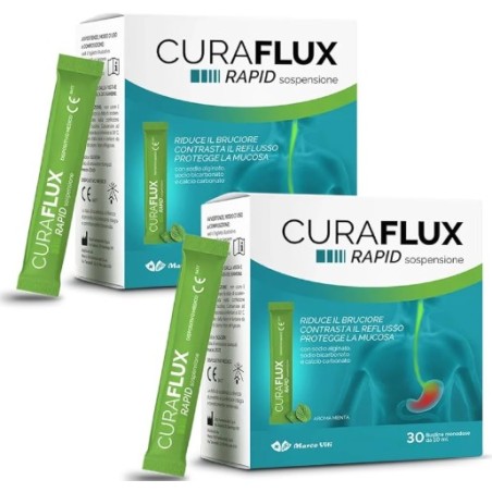 Marco Viti Curaflux Rapid - 2 confezioni da 30 stick fluidificanti per vie respiratorie Marco Viti Curaflux Rapid - 2 confezioni da 30 stick fluidificanti per vie respiratorie
