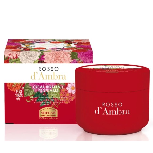 Helan Rosso D'Ambra Crema Idratante Profumata 200ml per corpo morbido e profumato