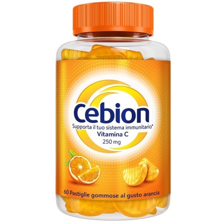 Cebion 60 Pastiglie Gommose Arancia per il benessere quotidiano con vitamina C Cebion 60 Pastiglie Gommose Arancia per il benessere quotidiano con vitamina C