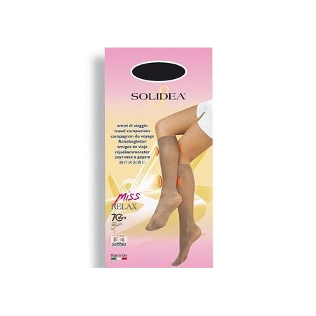 Solidea Miss Relax 70 Sheer Gambaletto a compressione graduata nero taglia S