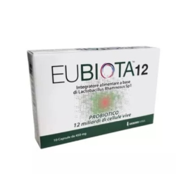 Anseris Farma Eubiota 12 - Integratore probiotico con 12 ceppi batterici - 20 capsule
