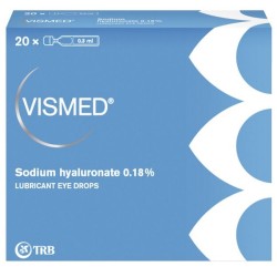 Vismed collirio lubrificante con acido ialuronico 0,18% - 20 fialette monodose da 0,3 ml