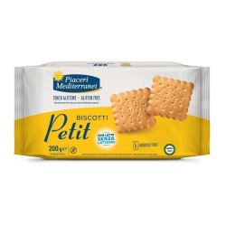 Biscotti Petit Piaceri Mediterranei Eurospital 200g ideali per colazione e merenda
