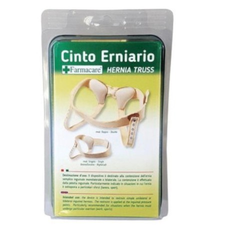 Cinto erniario destro Farmacare 100cm per supporto e contenimento ernia inguinale Cinto erniario destro Farmacare 100cm per supporto e contenimento ernia inguinale