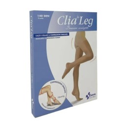 Budetta Farma Autoreggente Clialeg 140 Denari Clear Taglia 5 - Calze a compressione graduata