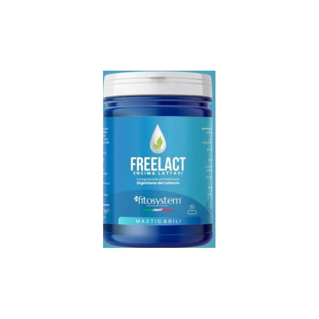 Fitosystem Freelact Compresse Masticabili per Intolleranza al Lattosio con Enzima Lattasi Fitosystem Freelact Compresse Masticabili per Intolleranza al Lattosio con Enzima Lattasi