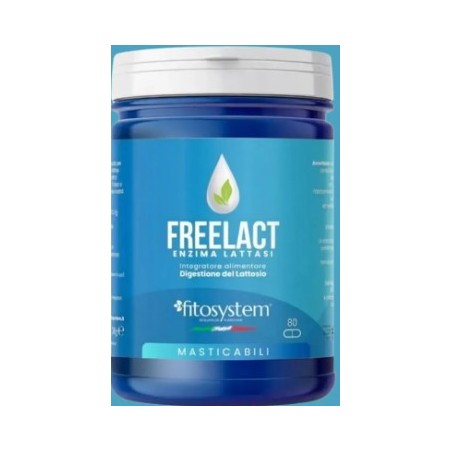 Fitosystem Freelact Compresse Masticabili per Intolleranza al Lattosio con Enzima Lattasi Fitosystem Freelact Compresse Masticabili per Intolleranza al Lattosio con Enzima Lattasi