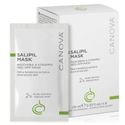 Canova Salipil Mask - Maschera viso purificante anti-acne in bustine monodose da 10ml