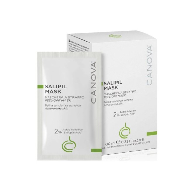 Canova Salipil Mask - Maschera viso purificante anti-acne in bustine monodose da 10ml Canova Salipil Mask - Maschera viso purificante anti-acne in bustine monodose da 10ml