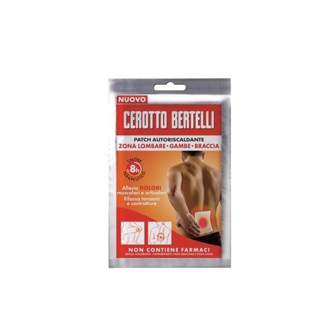 Cerotto Autoriscaldante Kelemata Bertelli con 2 celle termiche per sollievo dal dolore muscolare Cerotto Autoriscaldante Kelemata Bertelli con 2 celle termiche per sollievo dal dolore muscolare