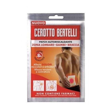 Cerotto Autoriscaldante Kelemata Bertelli con 2 celle termiche per sollievo dal dolore muscolare Cerotto Autoriscaldante Kelemata Bertelli con 2 celle termiche per sollievo dal dolore muscolare