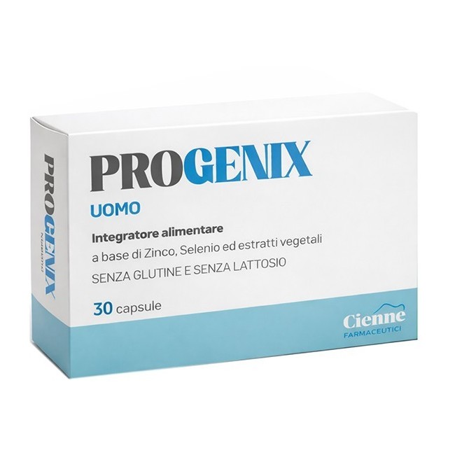 Cienne Farmaceutici Progenix Uomo 30 Capsule Senza Glutine Senza Lattosio