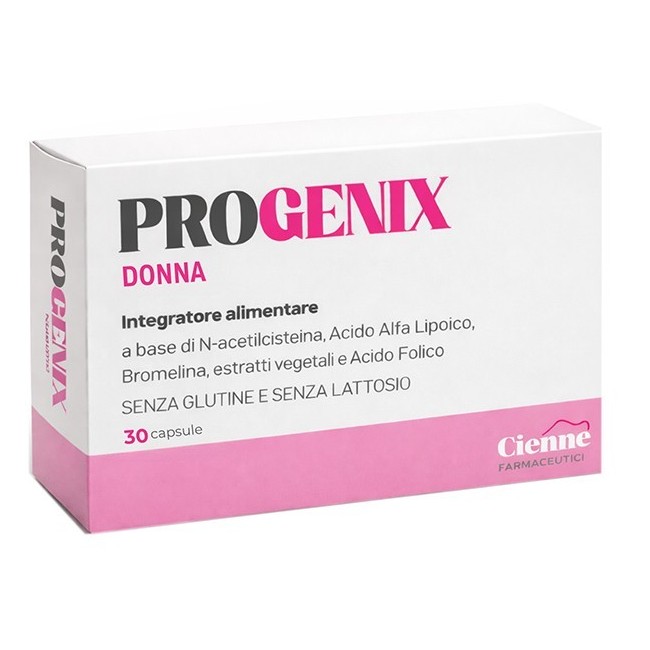 Progenix Donna 30 Capsule integratore benessere femminile senza glutine e lattosio Progenix Donna 30 Capsule integratore benessere femminile senza glutine e lattosio