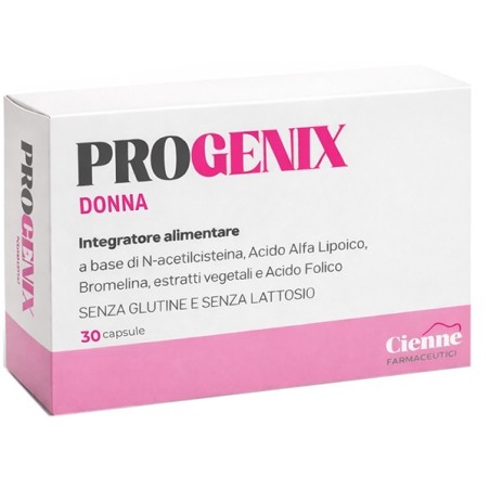 Progenix Donna 30 Capsule integratore benessere femminile senza glutine e lattosio Progenix Donna 30 Capsule integratore benessere femminile senza glutine e lattosio