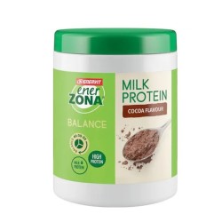 Enervit Enerzona Milk Protein Cocoa 230g - Integratore proteico al gusto cacao per sportivi