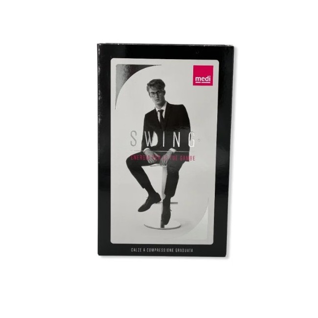 Gambaletto a compressione graduata Medi Swing Cotton Med Uomo 18 mmHg colore nero taglia 6 Gambaletto a compressione graduata Medi Swing Cotton Med Uomo 18 mmHg colore nero taglia 6