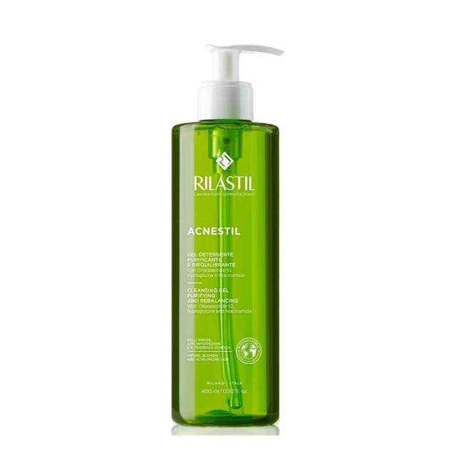 Rilastil Acnestil Gel Detergente 400ml - Detergente viso per pelli grasse e acneiche Rilastil Acnestil Gel Detergente 400ml - Detergente viso per pelli grasse e acneiche