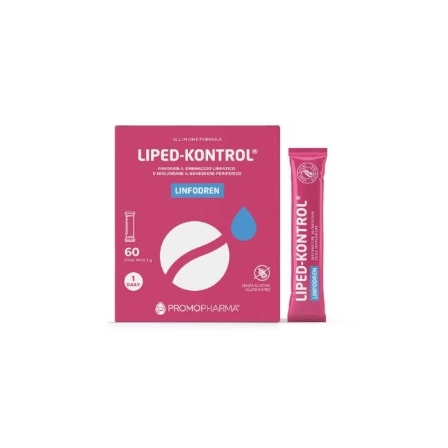 Promopharma Liped Kontrol Linfodren 60 Stick Pack 3 G Senza Glutine