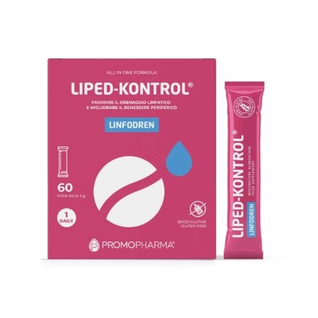 Promopharma Liped Kontrol Linfodren 60 Stick Pack 3 G Senza Glutine