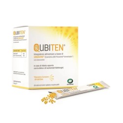 Scharper Qubiten 20 stick masticabili senza glutine e lattosio per il benessere quotidiano