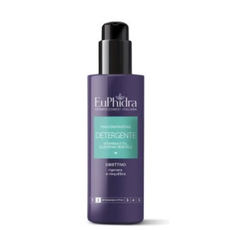 Euphidra Maxi Idratazione Detergente Corpo con Vitamina E - Flacone 200ml per pelli sensibili