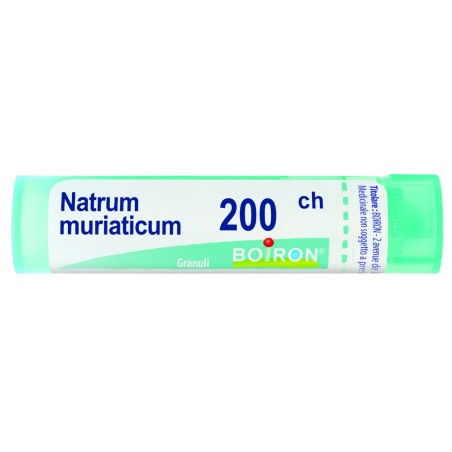Boiron Natrum Muriaticum 200CH tubo granuli omeopatici 80 granuli per benessere naturale Boiron Natrum Muriaticum 200CH tubo granuli omeopatici 80 granuli per benessere naturale