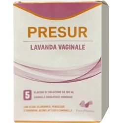Lavanda vaginale Fera Pharma S Presur per igiene intima delicata 5 flaconi da 100ml